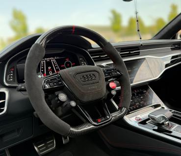 Preview: Carbon Lenkrad für Audi A6 S6 RS6 A7 S7 RS7 Q7 SQ7 Q5 SQ5 RS Preview: Carbon Lenkrad für Audi A6 S6 RS6 A7 S7 RS7 Q7 SQ7 Q5 SQ5 RS
